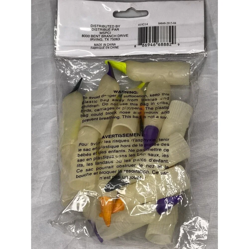 Glow In The Dark 20 Witches Fingers Halloween Party Favors Creatology Halloween